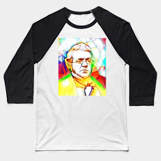 William Makepeace Thackeray Colourful Portrait | William Makepeace Thackeray Artwork 12 Baseball T-Shirt